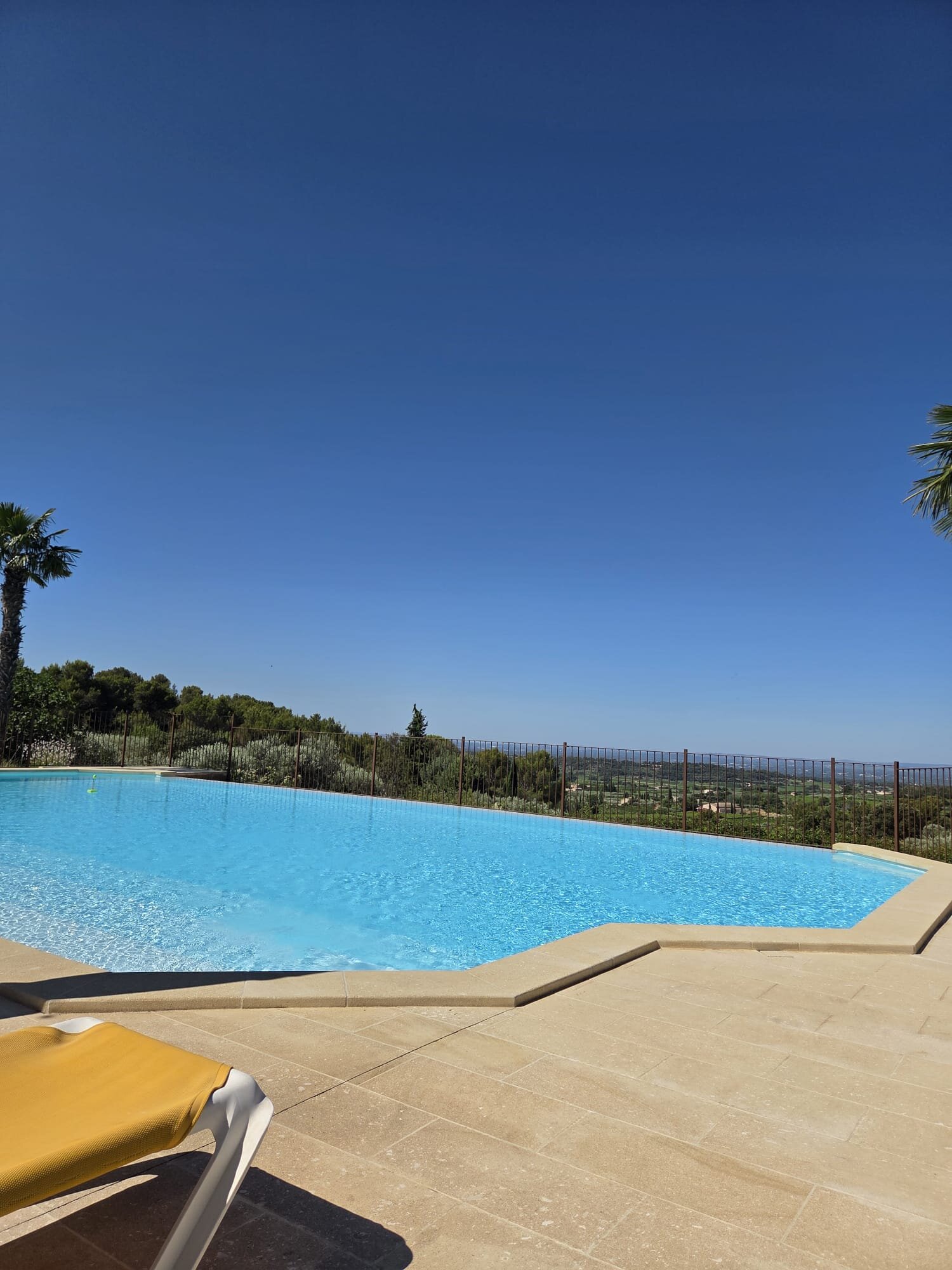 Piscine entourée d'un jardin provençal à Caromb, Vaucluse